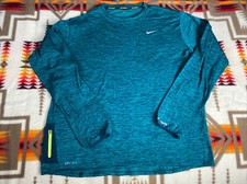 Nike Air Running Reflective Long Sleeve Therma Shirt 2XL Tall Aqua 