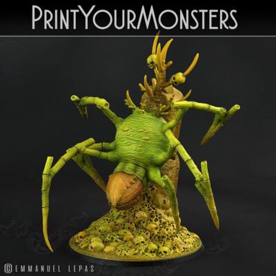 3D Printed Print Your Monsters Leaftongue Tarantulas Carniflora Jungle Predators