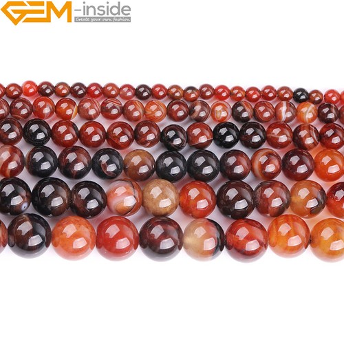 15" Natural Round Gemstone Beads Wholesale 6mm 8mm 10mm Spacer Lot Jewellery - Picture 39 of 385