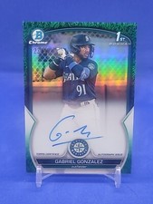 2023 Bowman Chrome Gabriel Gonzalez 1st Auto Green /99