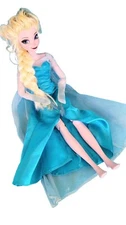 Disney Frozen Deluxe  Exclusive Singing Light Up Elsa 17" Jointed Doll 