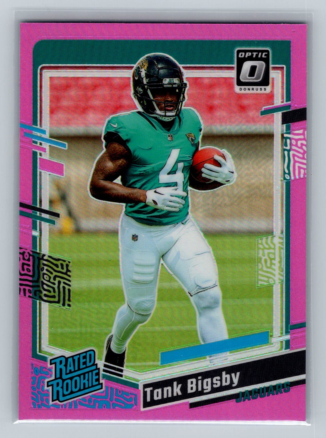 2023 Donruss Optic Tank Bigsby Pink #252 Jacksonville Jaguars