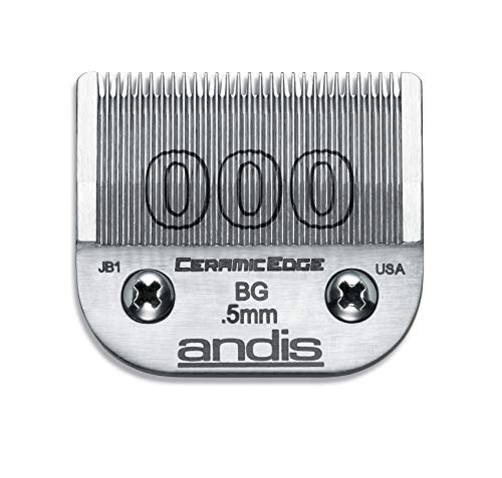 (TG. Ceramic Size 000) ANDIS Ceramic Edge One Set Blade Size 000 (1/50 inch/0.5