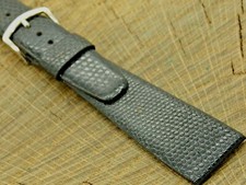 Vintage Speidel USA Long Leather w Silver Tone Buckle 22mm Watch Band NOS Unused