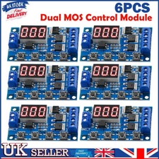 6PCS 12/24V Dual MOS Multi function Delay Relay Trigger Cycle Delay Switch Timer
