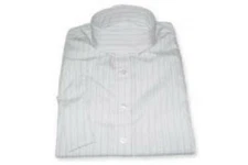COOLMAX KING SHOW SHIRT Tailored Sportsman LS SILVER WHITE STRIPE Ladies Size 6