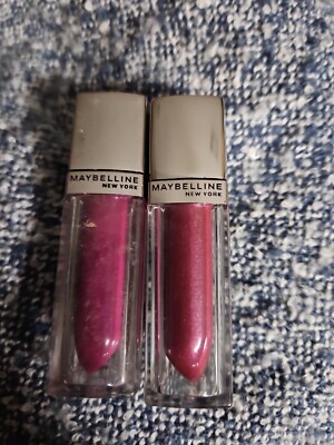 2 PACK MAYBELLINE ELIXIR LIPSTICK 030 Raspberry Rhapsody & 035 DASHING ORCHID.