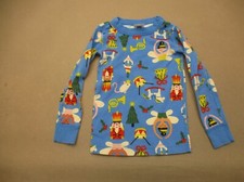 Hanna Andersson Size 4 Boys Multicolor 100 Organic Cotton Knit Pajama Top 282