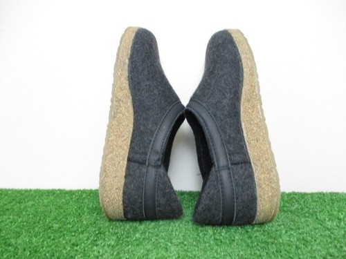 Haflinger Grizzly Slippers Womens 40 Black Wool House Shoes Clogs Warm Cozy 9 US - Picture 5 of 15
