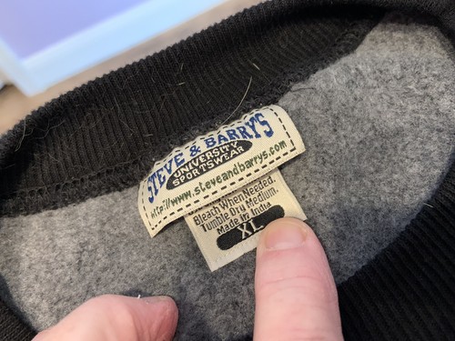 Vintage Purdue University Boilermakers XL girocollo pesante Steve & Barry’s - Foto 3 di 7