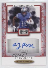 2021 Sage Premier Draft Auto Red Asim Rose Jr #A168 Auto 2b2