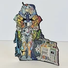 Vintage 1981 MOTU Castle Grayskull Cardboard Cutout Insert Robot Space Suit READ