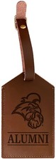Coastal Carolina University Engraved Leather Luggage Tag (Multiple Designs)