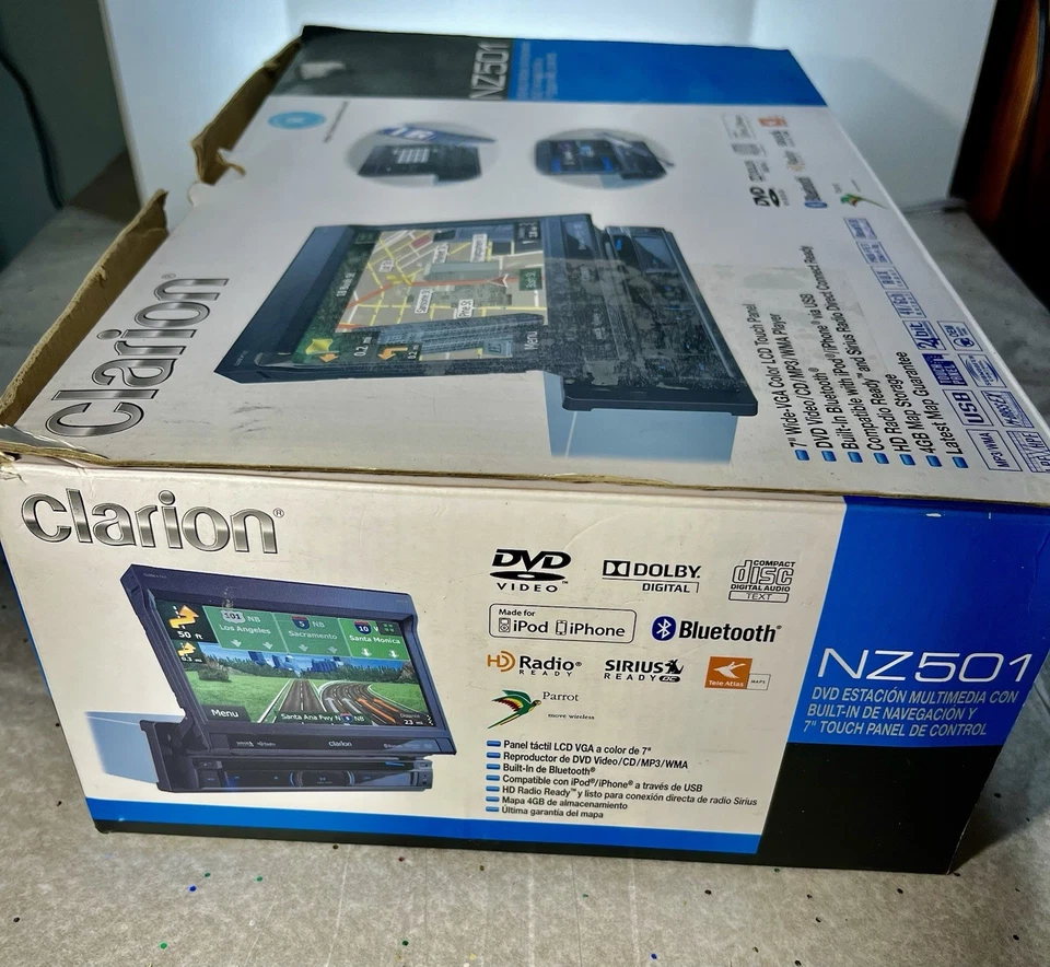 Clarion DVD Multimedia Station W/ Built In Navigation & 7” Touch Screen Control  - Image 2 of 4