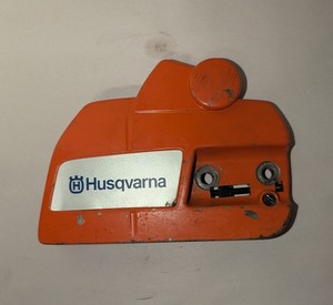 Husqvarna 455 Chainsaw Clutch Cover 537 28 62 OEM USED FREE SHIPPING  "READ"