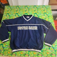 UNIVERSITY OF NOTRE DAME Pullover By COLOSSEUM Blue W/ Sewn Gold Logo MEDIUM