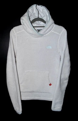 The North Face Fleece Damen Flauschige Hoodie Kapuzenjacke Gr. S Weiß - Bild 1 von 4
