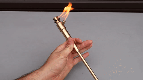 Metal Silver Torch Lighter Oil Trench Long Handled Torches Kerosene Fire Sticks - Picture 8 of 8