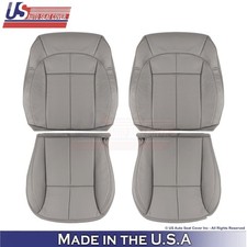 2001-2004 For Jeep Grand Cherokee Leatherette Front Seat Covers Taupe Gray
