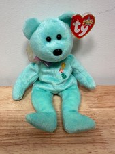 TY Beanie Babies - Ariel the Bear Plush Toy - Mint - Fast Free Shipping!