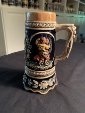 German Beer Musical Stein Frankfurt am Main Raised Relief Marked Germany