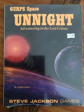 GURPS SPACE UNNIGHT: ADVENTURING IN THE LOST COLONY Steve Jackson New Mint NOS