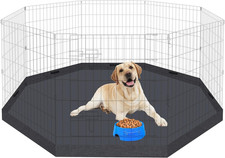 Portable Pet Playpen - 8 Panels with Pad for Dogs, Indoor  Outdoor Use