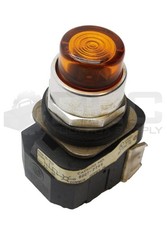 ALLEN BRADLEY 800T-PT46 /N AMBER ILLUMINATED PUSH BUTTON W/800T-XA COIL READ