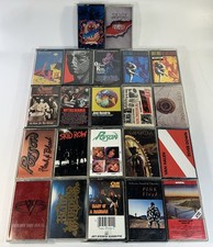 Vintage 80s 90s Metal Rock Cassette Tap Lot Of 22 Tapes Ozzy Poison Stones