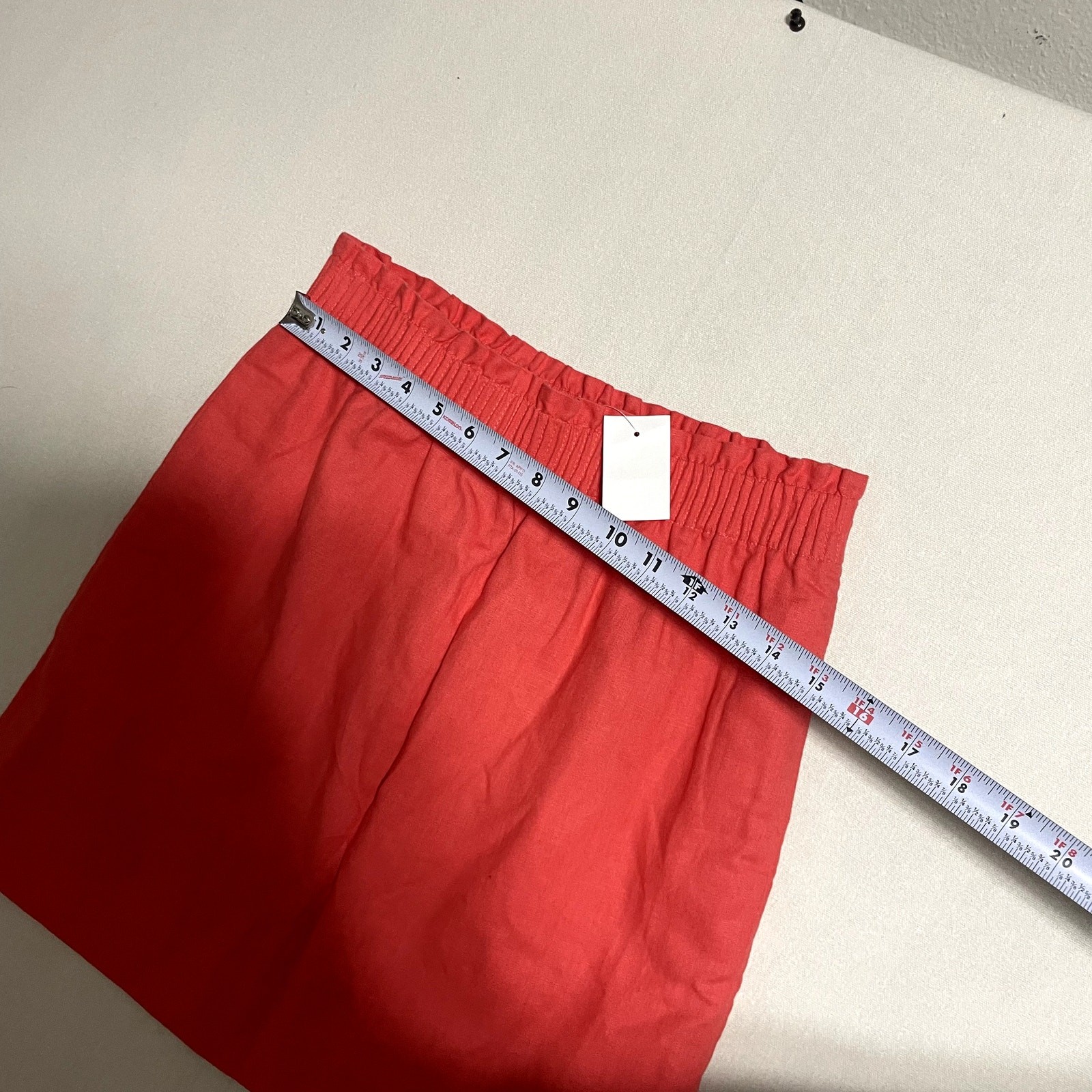 J. Crew Pull-On Linen Blend A-Line Mini Skirt Orange - Size 4