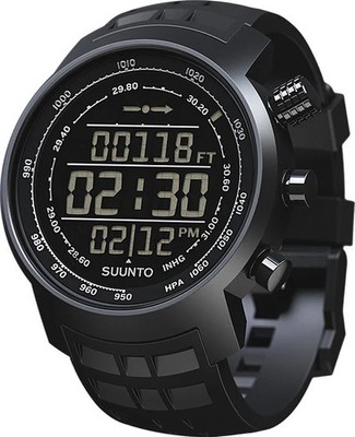 NEW Suunto ELEMENTUM TERRA ALL BLACK Sapphire Compass Outdoor Watch SS016979000