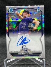 2023 Bowman Chrome CONNOR STAINE ATOMIC REFRACTOR AUTO 38/100 ROCKIES CPA-CSE