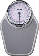 Salter Pro-Helix Professional Oversized Bathroom Scale with Grey Vinyl Anti-S...