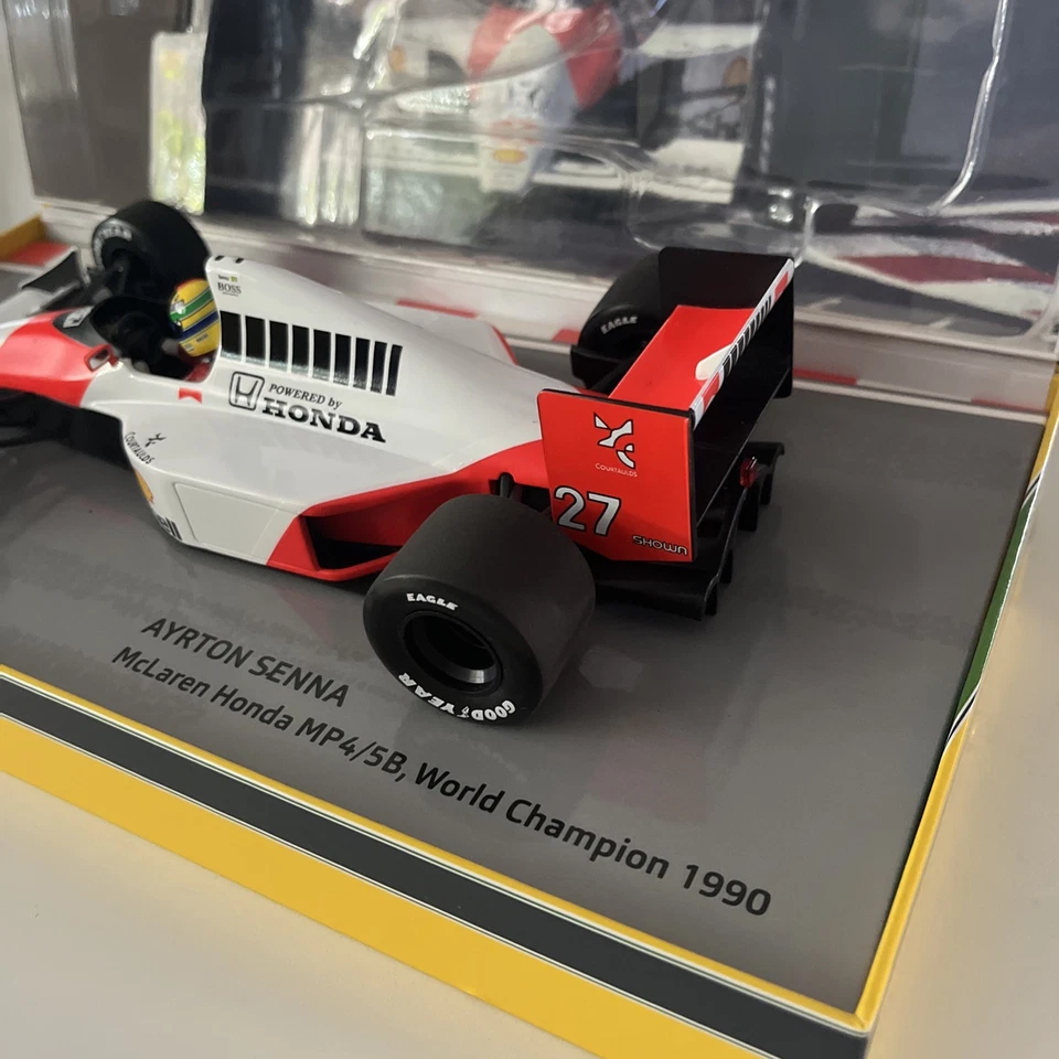 Minichamps McLaren Honda MP4/5B Ayrton Senna World Champion 1990 1:18 149/333 - Image 3 of 4