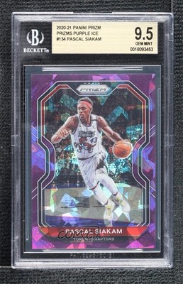 2020-21 Panini Prizm Purple Ice Prizm 161/175 Pascal Siakam #134 3hd