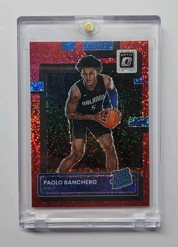 Paolo Banchero 2022-23 Donruss Optic Red Sparkle Rated Rookie #221