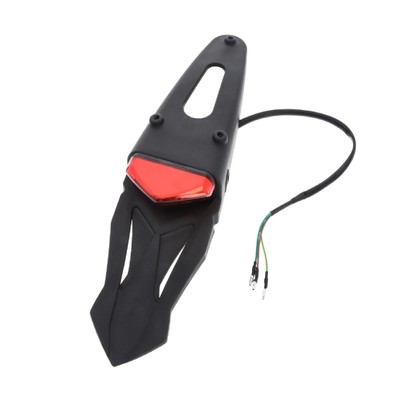 Schutzblechverlängerung hinten für Enduro Offroad Motocross mit LED Rückleuchte