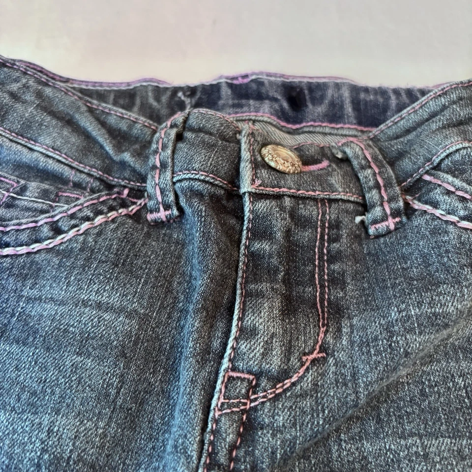 Jeans Levi’s Denim Niñas Talla 5 Corte Bota Regular Rosa Bolsillo Bordado Foto 3 de 4