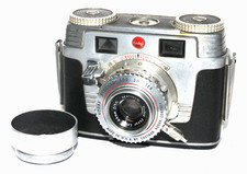 Kodak Signet 35 Camera Ektar Lens 44mm f/3.5 w/ Enteco Hood - TESTED