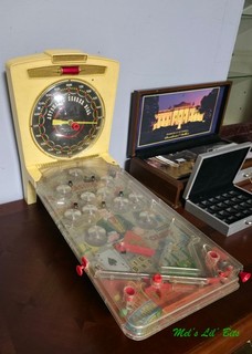 1970s Marx Toys Casino Pinball Game Battery Operated Table Top Las Vegas