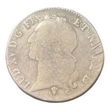 France ECU 1746 Pau Louis XV KM#512 B2