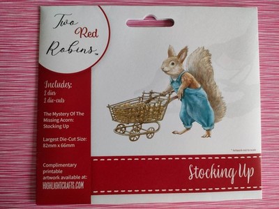 Zwei rote Rotkehlchen Strumpf Stanzen Set - Kostenlose Kunstwerke bei Highlight Crafts