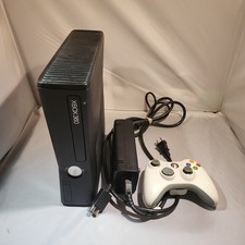 Microsoft Xbox 360 S Black Trinity Console Bundle - Tested and Working