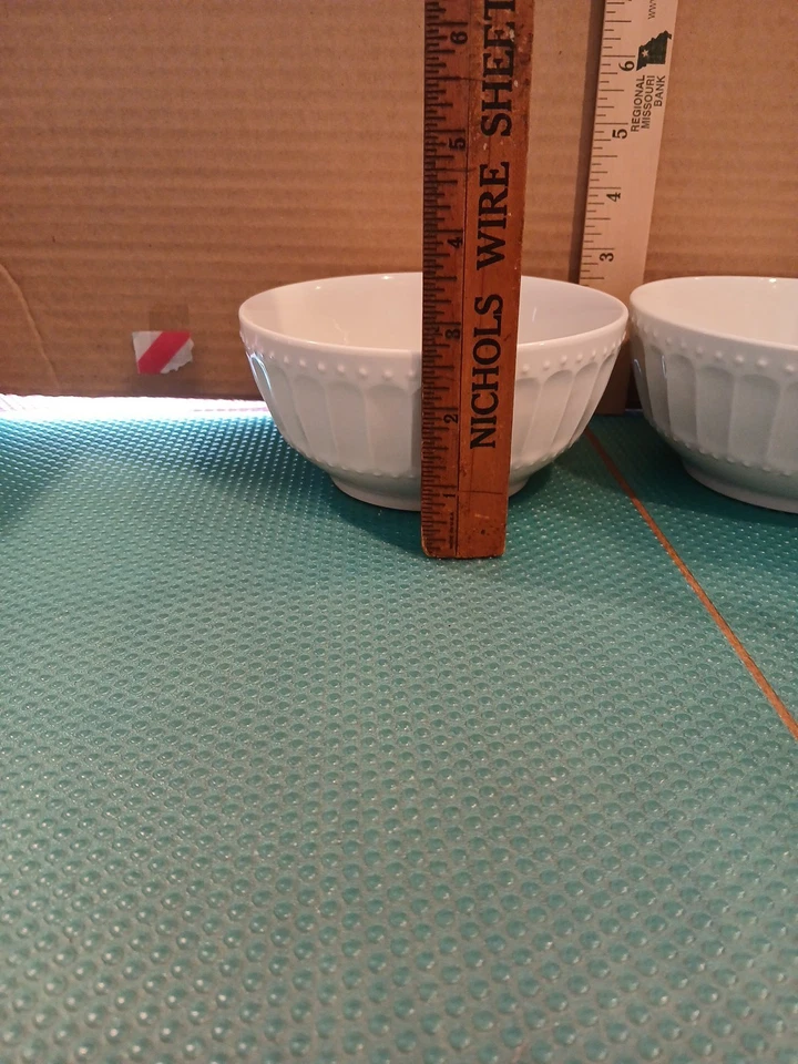 *Gibson Branco em Relevo *Conjunto de Tigela Cofre para Máquina de Lavar Louça/Microondas/Forno - Imagem 2 de 4