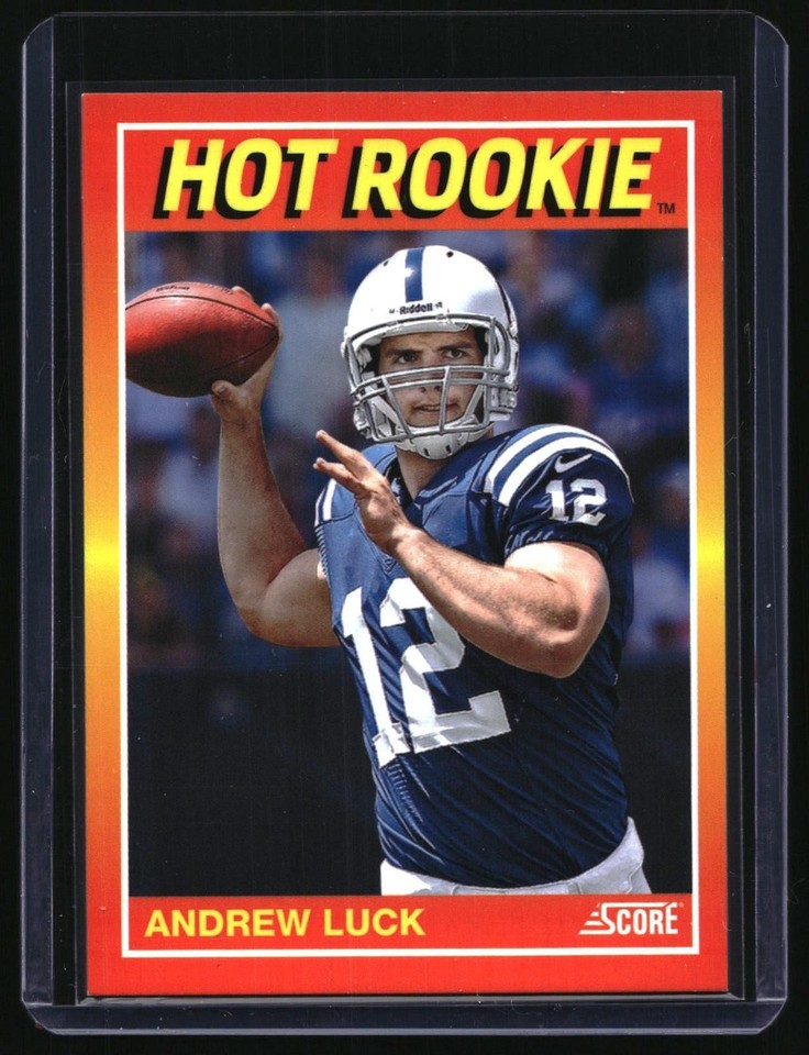 2012 Score Hot Andrew Luck #7 Hot Rookie Andrew Luck RC #7 376/399 Colts