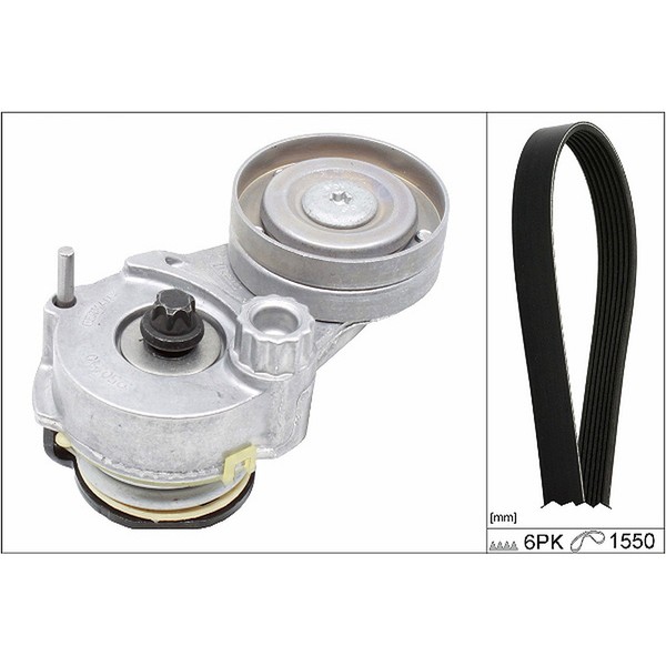INA 529032710 Keilrippenriemensatz FüR Opel Astra J Mokka / X Zafira C 1.6 1.8-image