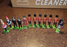Lot of 12 mini 2" metal British guard figurines by Britain's ltd