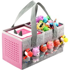 Carrying Case for Toniebox Starter Set and Tonies Figurines, Travel Felt Clot...