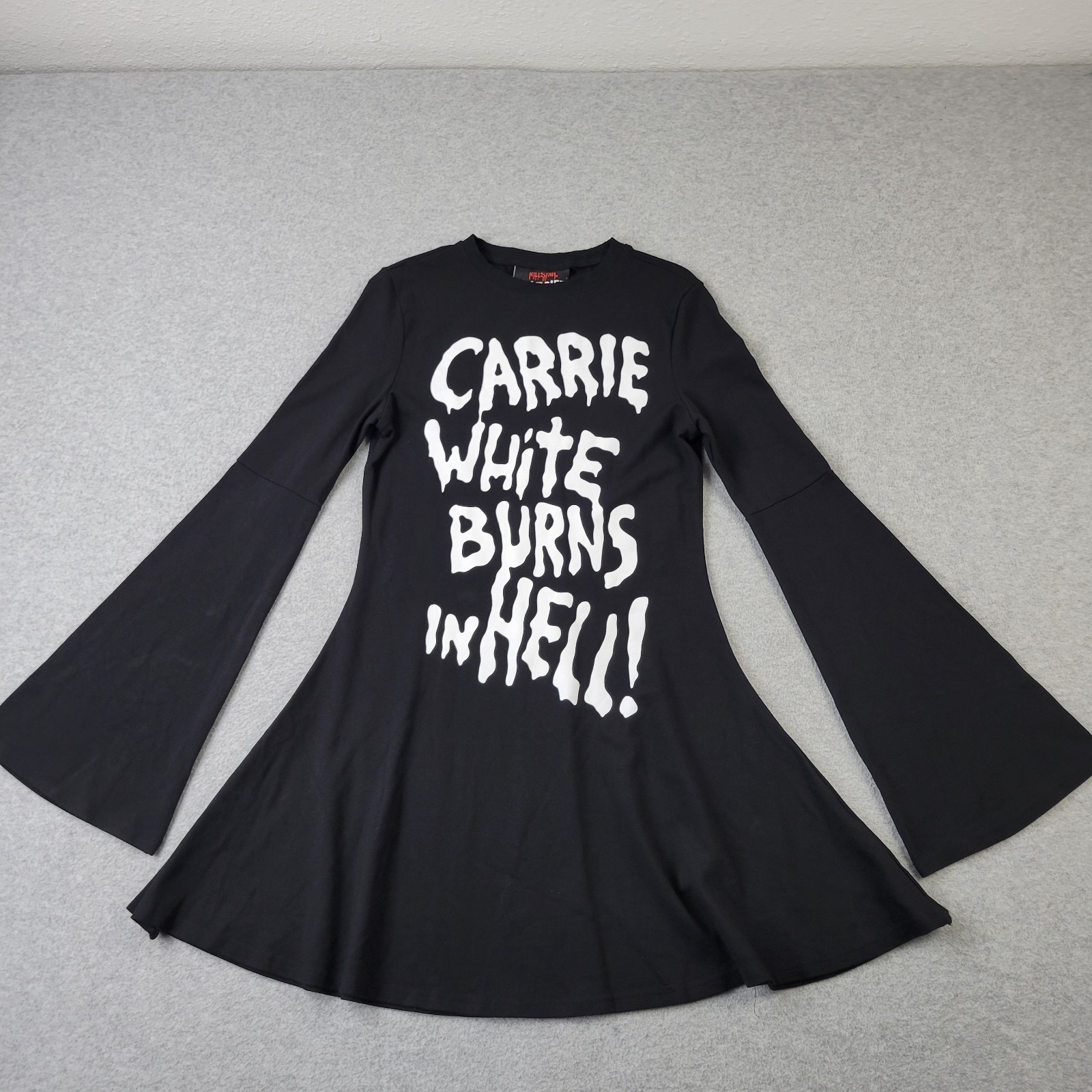 Vestido Killstar Carrie para mujer grande negro Carrie blanco Burns In Hell gótico