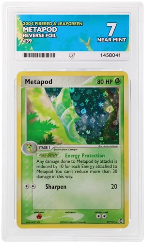 2004 Pokemon Firered & Leafgreen #39 Metapod Reverse Foil ACE 7